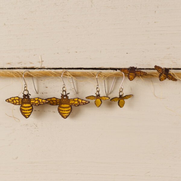 bee earrings hanging bee earrings hanging
