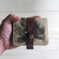 leaf print wallet