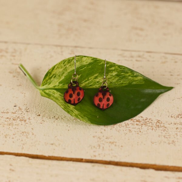ladybug dangle leaf ladybug dangle leaf